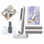 Self-Squeezing Mini Mop with 2 Cotton Heads