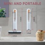 Self-Squeezing Mini Mop with 2 Cotton Heads