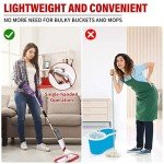 Microfiber Spray Mop with Reusable Pads and Scrubber