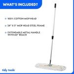 24" Commercial Dust Mop with Extendable Handle