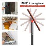 DALIPER 2-Pack Rotating Shower and Window Squeegees