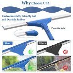 Window Cleaning Kit with Squeegee and Microfiber Scrubber