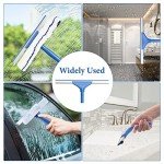 Window Cleaning Kit with Squeegee and Microfiber Scrubber