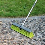 18” Adjustable Handle Push Broom for All Surfaces