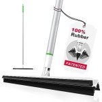elMMA Rubber Floor Squeegee with 3 Blades