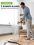 elMMA Rubber Floor Squeegee with 3 Blades