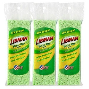 Libman Gator Mop Refill Pack - 3 Extra-Absorbent Heads