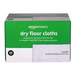 Amazon Basics Dry Floor Cloths for Cleaning, 64 Count