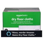 Amazon Basics Dry Floor Cloths for Cleaning, 64 Count