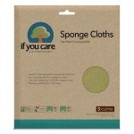 IF YOU CARE Natural Sponge Cloths - 5 Pack