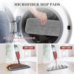 Beyoco Spray Mop with Microfiber Pads and Bottle