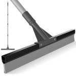 24" Rubber Squeegee Broom with 62" Handle