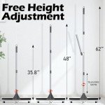 24" Rubber Squeegee Broom with 62" Handle