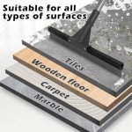 24" Rubber Squeegee Broom with 62" Handle