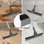 24" Rubber Squeegee Broom with 62" Handle