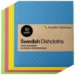 Swedish Wholesale 8"x7" Reusable Dishcloths - Assorted