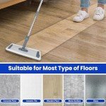 Microfiber Flat Mop with Reusable Pads and Handle
