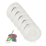 6 Pack Microfiber Spin Mop Replacement Heads