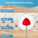 6 Pack Microfiber Spin Mop Replacement Heads