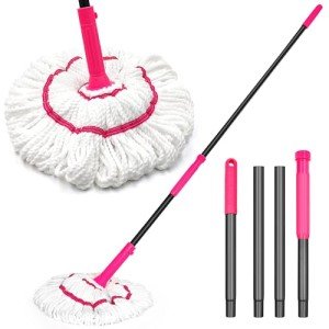 Self Wringing Twist Mop with 18-Inch Microfiber Head