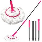Self Wringing Twist Mop with 18-Inch Microfiber Head