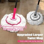 Self Wringing Twist Mop with 18-Inch Microfiber Head