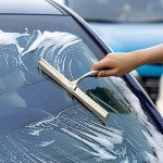 Ettori 10'' Stainless Steel Shower Squeegee with Hook