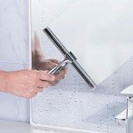 Ettori 10'' Stainless Steel Shower Squeegee with Hook