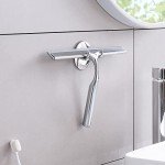 Ettori 10'' Stainless Steel Shower Squeegee with Hook