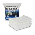 Quick Dam White Absorbent Mats, 10 Pack