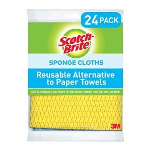 Scotch-Brite Reusable Sponge Cloths - 24 Pack