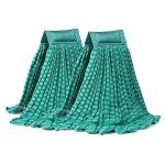 DRKLEAN Heavy-Duty Microfiber Mop Heads - 2 Pack