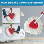SuperAbound Spin Mop Replacement Head and Base Set