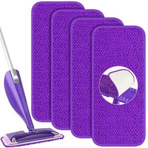 Swiffer Wet Jet Compatible Reusable Mop Pads - 4 Pack
