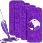 Swiffer Wet Jet Compatible Reusable Mop Pads - 4 Pack