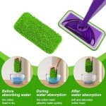 Aifacay Reusable Mop Pads for Swiffer Wet Jet - 6 Pack