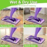 Aifacay Reusable Mop Pads for Swiffer Wet Jet - 6 Pack