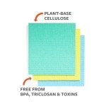 Full Circle Squeeze Reusable Sponge Cloths, 3-Pack