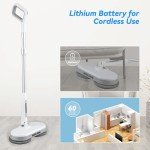 Cordless Electric Mop with Dual Spin Motors