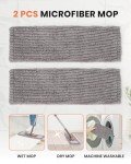 Microfiber Wet Dry Floor Mop with 2 Pads