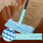 KeFanta 2-in-1 Sweeper Mop Kit with Cloths
