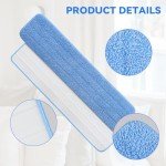 36" Microfiber Mop Pad Replacement - 6 Pack