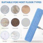 36" Microfiber Mop Pad Replacement - 6 Pack