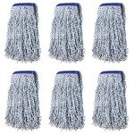 KLEEN HANDLER Cut End Finish Mop, Pack of 6