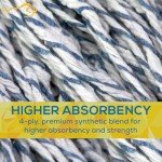 KLEEN HANDLER Cut End Finish Mop, Pack of 6