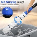 Self-Wringing Microfiber Mop for All Floor Types
