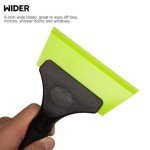 5-Inch Multi-Purpose Shower Glass Squeegee - Green