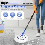 Self-Wringing Microfiber Mop for All Floor Types