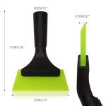 5-Inch Multi-Purpose Shower Glass Squeegee - Green