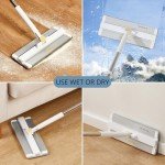 Hands-Free Mop and Bucket Set with 3 Compartments